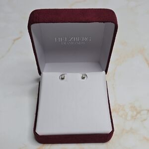 Helzberg Diamonds 14k White Gold Diamond Earrings
